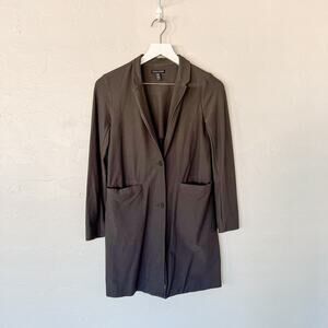 Eileen Fisher Gray Longline Blazer Extra Extra Small
